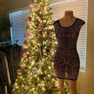 Black bling dress